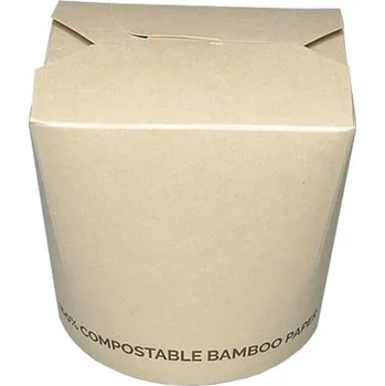 Jednorázové nádobí Box na nudle BIO BAMBOO 16oz 450ml 100% kompostovatelný - 500 ks