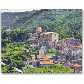 Diamantové malování Diamantové malování - Tropea Kalábrie 2 Velikost: 30x40cm, Rámování: Pouze srolované plátno, Diamanty: Kulaté