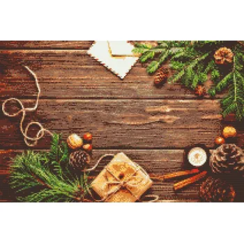 Diamantové malování Diamantové malování - Vánoční pozadí Velikost: 40x60cm, Rámování: Pouze srolované plátno, Diamanty: Čtvercové