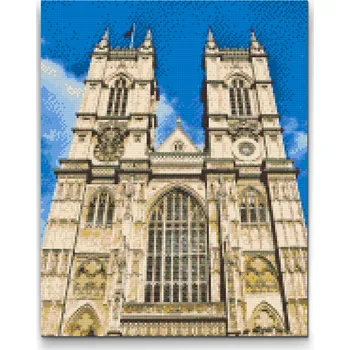 Diamantové malování Diamantové malování - Westminsterské opatství, Anglie Velikost: 30x40cm, Rámování: Pouze srolované plátno, Diamanty: Kulaté