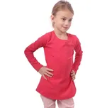 Dívčí tričko dlouhý rukáv Jožánek, lososově růžové