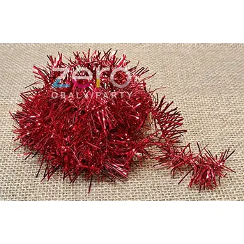 Vánoční ozdoba Řetěz vánoční 200 cm - červený