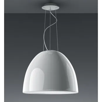 Artemide Designové závěsné LED svítidlo Nur Gloss Ø 55cm, 2700K, 1 x E27 Barva: Bílá