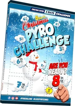 Zábavní pyrotechnika Klásek Pyrotechnics Pyro Challenge dětský kalendář s 8 okýnky