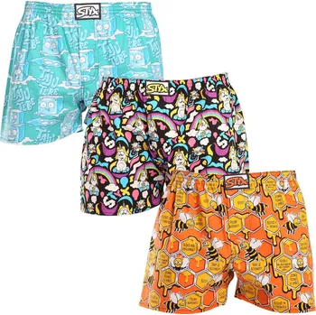 Trenýrky 3PACK pánské trenky Styx art klasická guma vícebarevné (3A11847) XL Možnost vrácení zboží ZDARMA do 120 dnů!