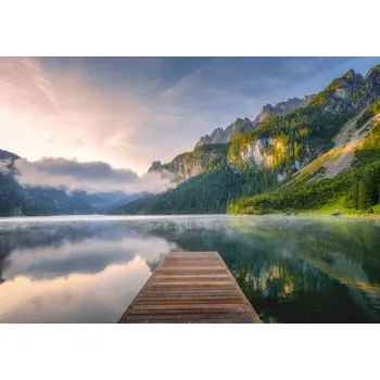 Plakát Plakát, Obraz - Fantastic Sunrise Scene with Fog Over, Ratnakorn Piyasirisorost