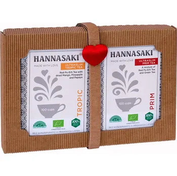 Čaj Hannasaki Štíhlý + štíhlá po celý rok set BIO čajů 2x50 g