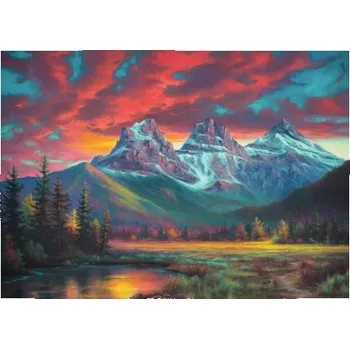 Puzzle RAVENSBURGER Puzzle Tři sestry, Alberta 1000 dílků 127201