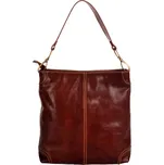 Kožená dámská velká kabelka 307 hnědá, IL GIGLIO