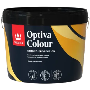 barva na zeď TIKKURILA Optiva Colour - otěruvzdorná matná barva Odstín: Bílá, Velikost balení: 9 l