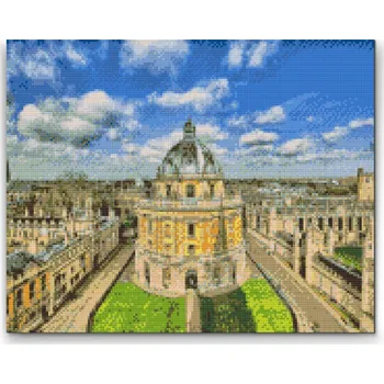Diamantové malování Diamantové malování - Oxfordská univerzita Velikost: 30x40cm, Rámování: Pouze srolované plátno, Diamanty: Čtvercové
