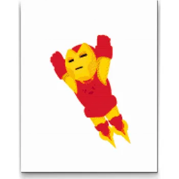 Diamantové malování Diamantové malování - Avengers, Iron man Velikost: 30x40cm, Rámování: Pouze srolované plátno, Diamanty: Kulaté
