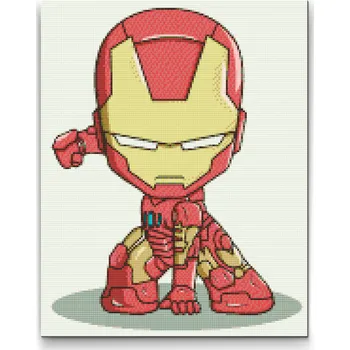 Diamantové malování Diamantové malování - Iron man 2 Velikost: 30x40cm, Rámování: Pouze srolované plátno, Diamanty: Kulaté