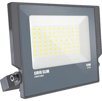 CENTURY LED reflektor SIRIO SLIM 50W 6000K 110d 178x200x28mm IP66 IK08