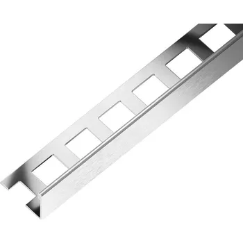 ACARA SP1 ukončovací lišta L, nerez V2A kartáč, 16,5 mm, 2,5 m AAELK 165