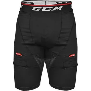 Chránič těla a ramene Kraťasy se suspenzorem CCM Compression Shorts Jock SR 2022, Senior, XL, černá CCM