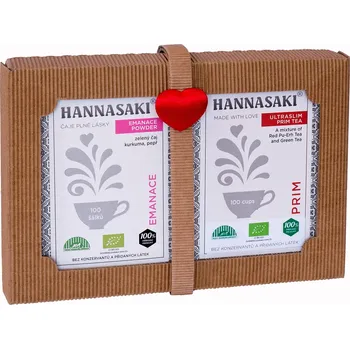 Čaj Hannasaki V kondici po celý rok set BIO čajů 2x50 g