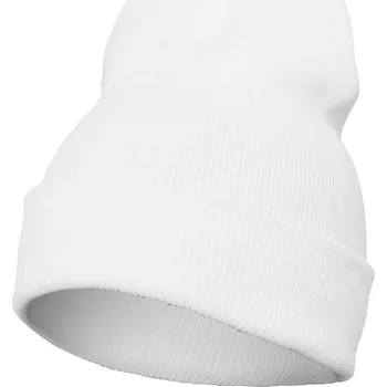 Čepice Dlouhá čepice v těžké váze bílá Flexfit bílá 2544382