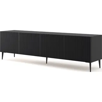 Televizní stolek ARTBm TV stolek RAVENNA B 4D 200 | černá matná Provedení: Černý mat / černé nohy