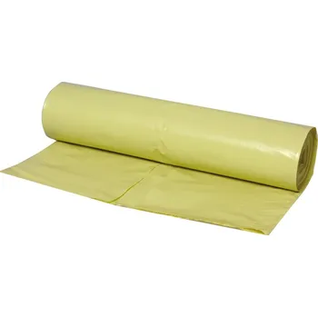 Pytle na odpadky Pytel LDPE 70x110cm typ 80 žlutý, role 20ks, 55mi - 200 ks