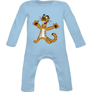 Kojenecký body Dětské body Long s potiskem Hravý tygřík dětské