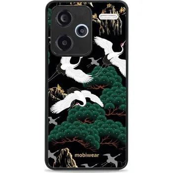 Pouzdro na mobilní telefon Lesklý kryt Mobiwear Glossy - Xiaomi Redmi Note 13 Pro Plus 5G - G042G - Jeřábi (Prémiové lesklé pouzdro, obal, kryt Mobiwear Glossy na mobil Xiaomi Redmi Note 13 Pro Plus 5G - G042G - Jeřábi, materiál Plast + TPU silikon - krytí po všech stranách,)