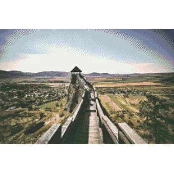 Diamantové malování Diamantové malování - Strážní věž Boldogko, Maďarsko Velikost: 40x60cm, Rámování: Pouze srolované plátno, Diamanty: Čtvercové