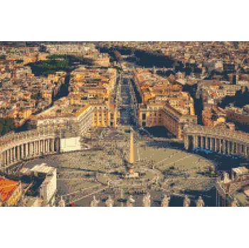 Diamantové malování Diamantové malování - Náměstí svatého Petra Velikost: 40x60cm, Rámování: Pouze srolované plátno, Diamanty: Čtvercové