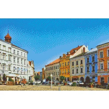 Diamantové malování - Jindřichův Hradec 2 Velikost: 40x60cm, Rámování: Pouze srolované plátno, Diamanty: Kulaté