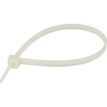 Stahovací páska Stahovací páska OmkoTech UV nylonová, 3,7 x 350 mm, bílá, 100 ks