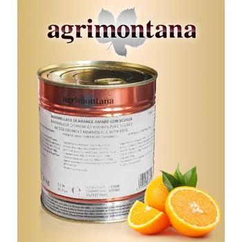 Marmeláda extra 70% hořké pomeranče Agrimontana 1 kg/plechovka