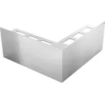 ACARA BP9 balkonová lišta rohová, nerez V2A kartáč, 11 mm, 65 mm, 1 ks AABAN 1165-C