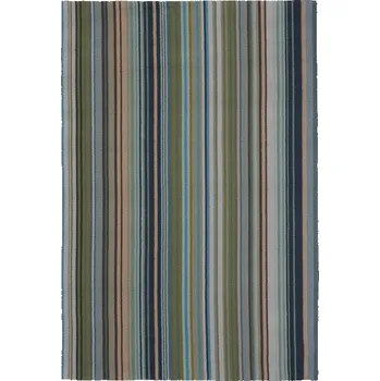 Vopi Outdoorový koberec Harlequin Spectro stripes marine/rust 442108 Brink & Campman (Varianta: 140 x 200)