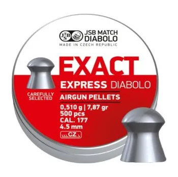 Diabolka Diabolo JSB Exact Express, ráže 4,52 mm (.177), 500 ks