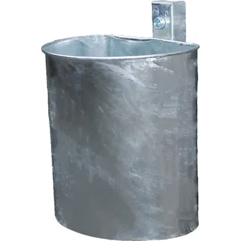 Odpadkový koš Odpadková nádoba z oceli, objem 20 litrů, na stěnu, zinkovaná