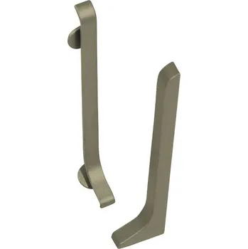 Podlahová lišta ACARA AP38 pravá koncovka k soklové liště, PVC ABS titan, 60 mm, 2 ks AASE 60-T-XKP/ABS