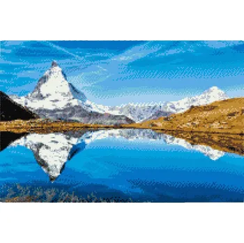 Diamantové malování Diamantové malování - Matterhorn Velikost: 40x60cm, Rámování: Pouze srolované plátno, Diamanty: Čtvercové