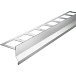 ACARA BP9/1 balkonová lišta, nerez V2A kartáč s okapničkou, 11 mm, 85 mm, 2,5 m AABAN BL 1185