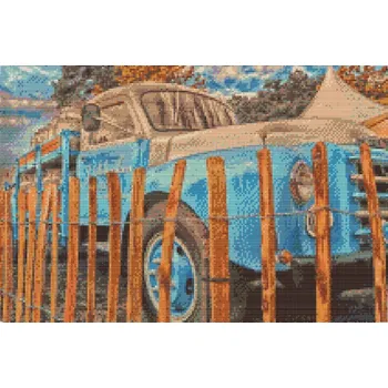 Diamantové malování Diamantové malování - Nákladní auto VOLVO Velikost: 40x60cm, Rámování: Pouze srolované plátno, Diamanty: Kulaté