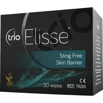 Plynová maska Silikonový ochranný film Trio Elisse—Ubrousky 30 ks