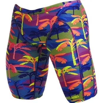 Pánské plavky FUNKY TRUNKS Palm A Lot Mens Training Jammers velikost: D 6 - 90