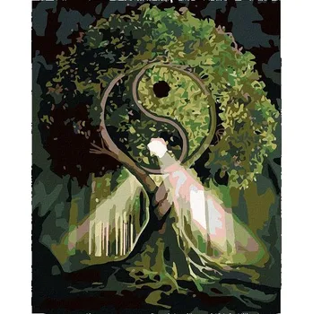 Diamantové malování Diamondi Strom harmonie bez rámu 40 x 50 cm