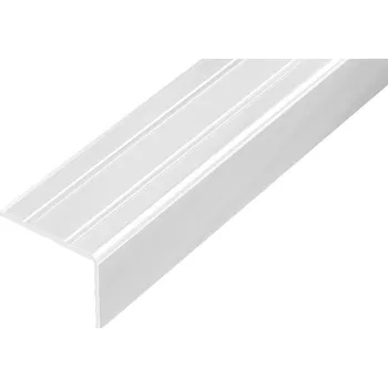 ukončovací lišta ACARA AP5 schodová lišta samolepící, hliník lakovaný bílá, 20 mm, 2,7 m AAHAE B250020-SK/RAL9003M