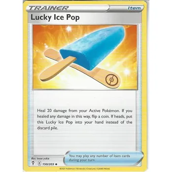 Společenská hra Pokémon karta Lucky Ice Pop 150/203 - Evolving Skies