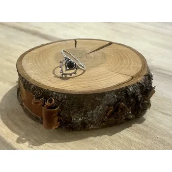 Prsten Stříbrný prsten Onyx Peru - MarulArt - Velikost prstenu 57