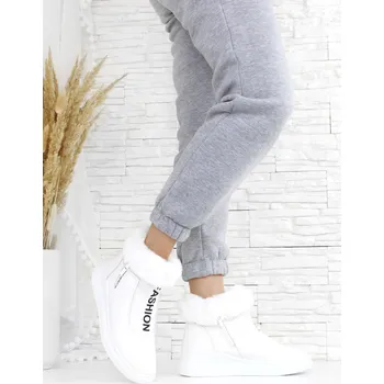 Dámské tenisky Cathay moda Bílé zimní boty 3503-3WH Velikost: 36
