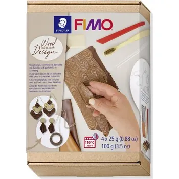Modelovací hmota FIMO Staedtler Fimo Soft sada Jak vyrobit DŘEVĚNÝ EFEKT