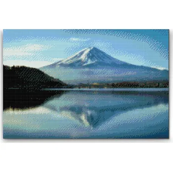 Diamantové malování Diamantové malování - Hora Fudži Velikost: 40x60cm, Rámování: Pouze srolované plátno, Diamanty: Kulaté