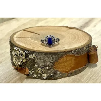 Prsten Stříbrný prsten Lapis Lazuli - MarulArt - Velikost prstenu 50