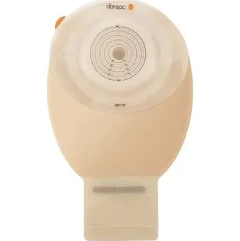 Plynová maska Dansac NovaLife TRE 1 Open Convex EasiView 10 ks—Střední, výpustný, béžový, s okénkem, konvexní, otvor 15-37 mm